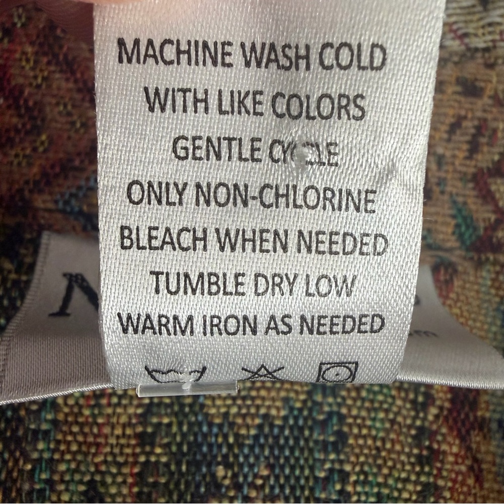 Northstyle Patchwork Tapestry Jacket Size Xl Butt… - image 7